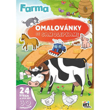 Jiří Models Omalovánky A4 se samolepkami Farma