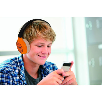 Lexibook 2v1 bluetooth skládací sluchátka Basketbal s limitem hlasitosti