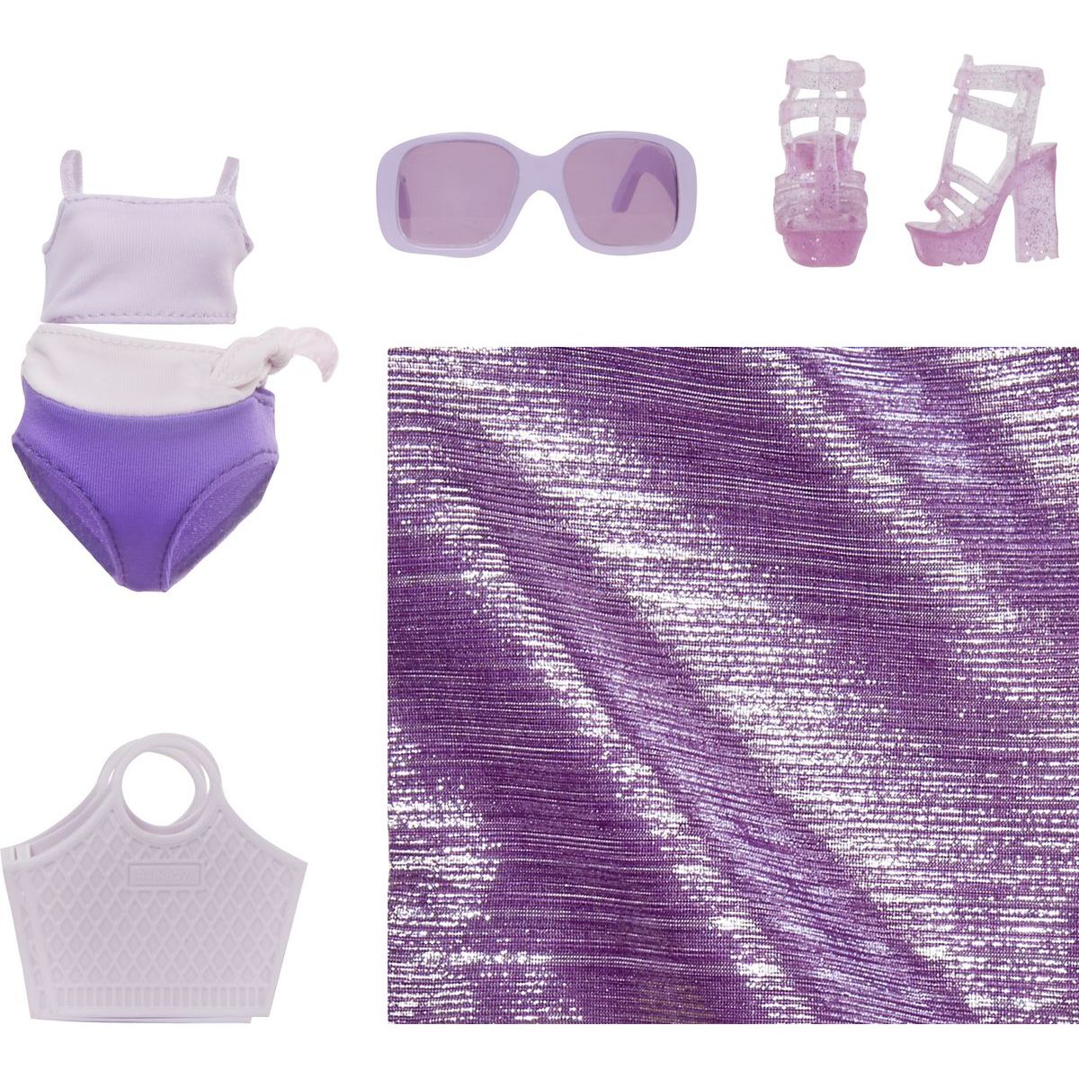 Rainbow High Fashion panenka v plavkách Violet Willow