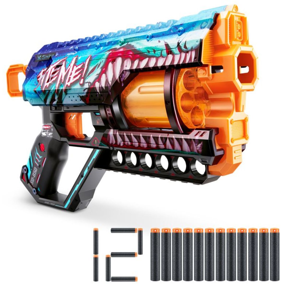 ZURU X-SHOT SKINS GRIEFER s 12 náboji žralok