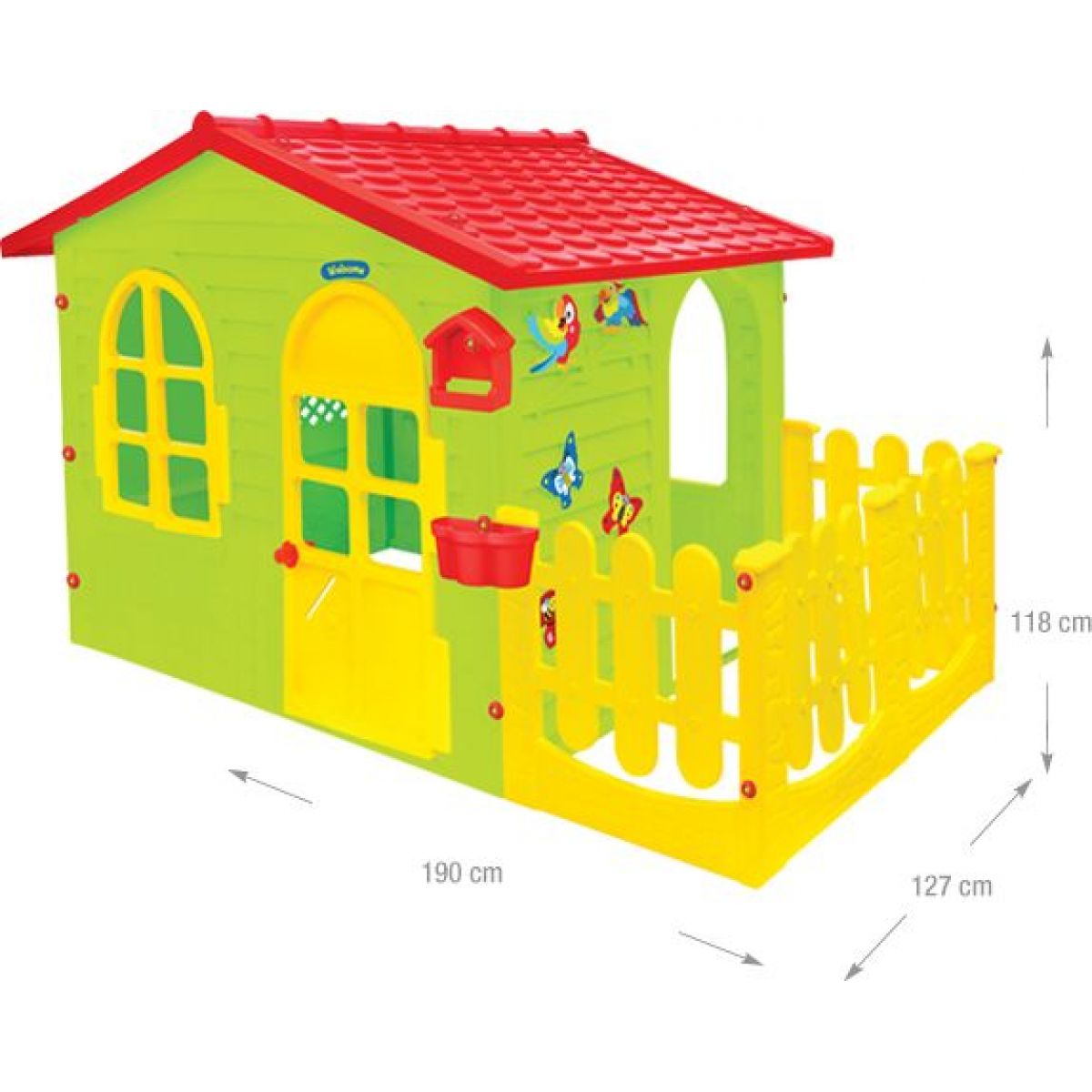 Mochtoys Zahradní domek s plotem a krmítkem