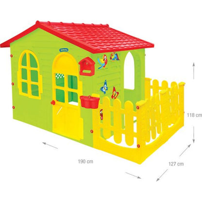 Mochtoys Zahradní domek s plotem a krmítkem