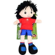 Textilní panenka Toník - fotbalista 40 cm, český hlas