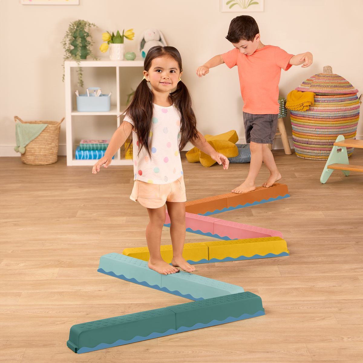 B-Toys Překážková dráha Balance & Hop 10 ks