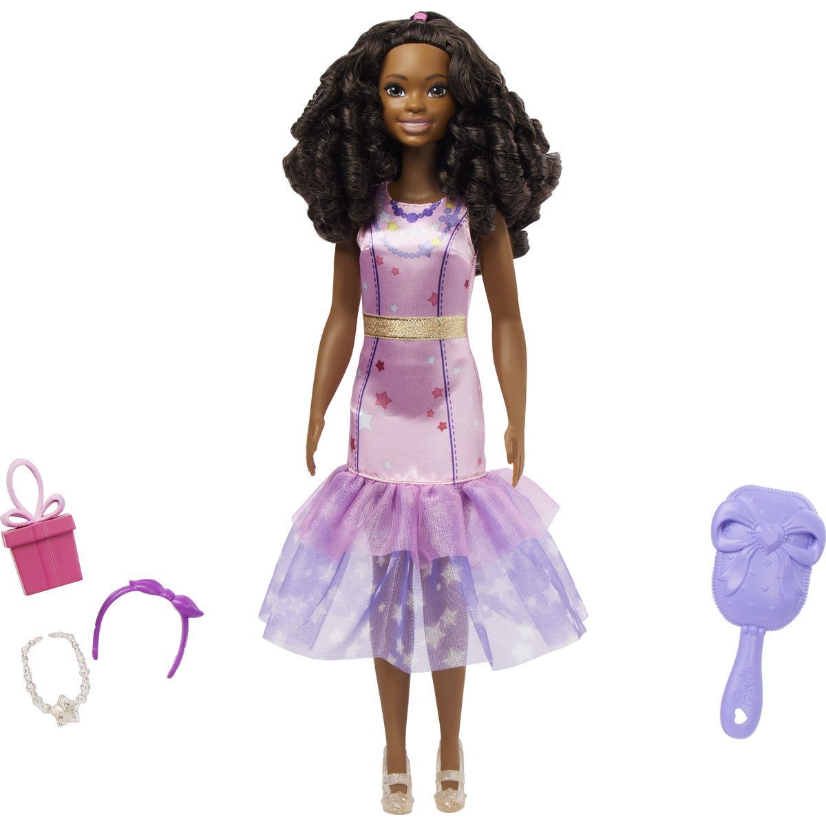 Mattel Moje první Barbie panenka Den a noc růžová 34 cm