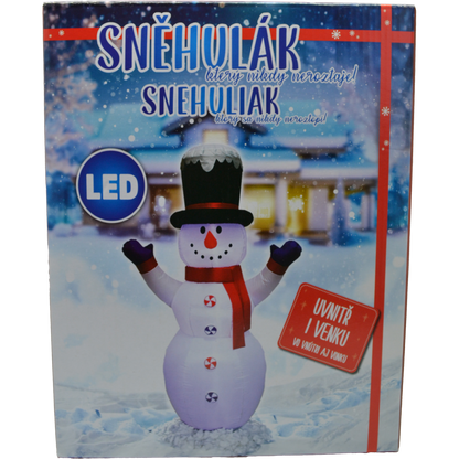 Nafukovací svítící sněhulák 245 cm