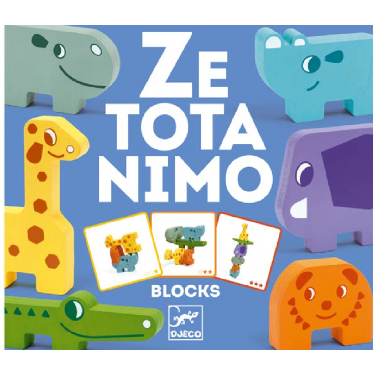 Djeco Puzzle kostky Zvířátka ze ZOO 6 dílků