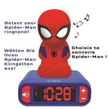 Lexibook Budík Spiderman se svítící figurkou