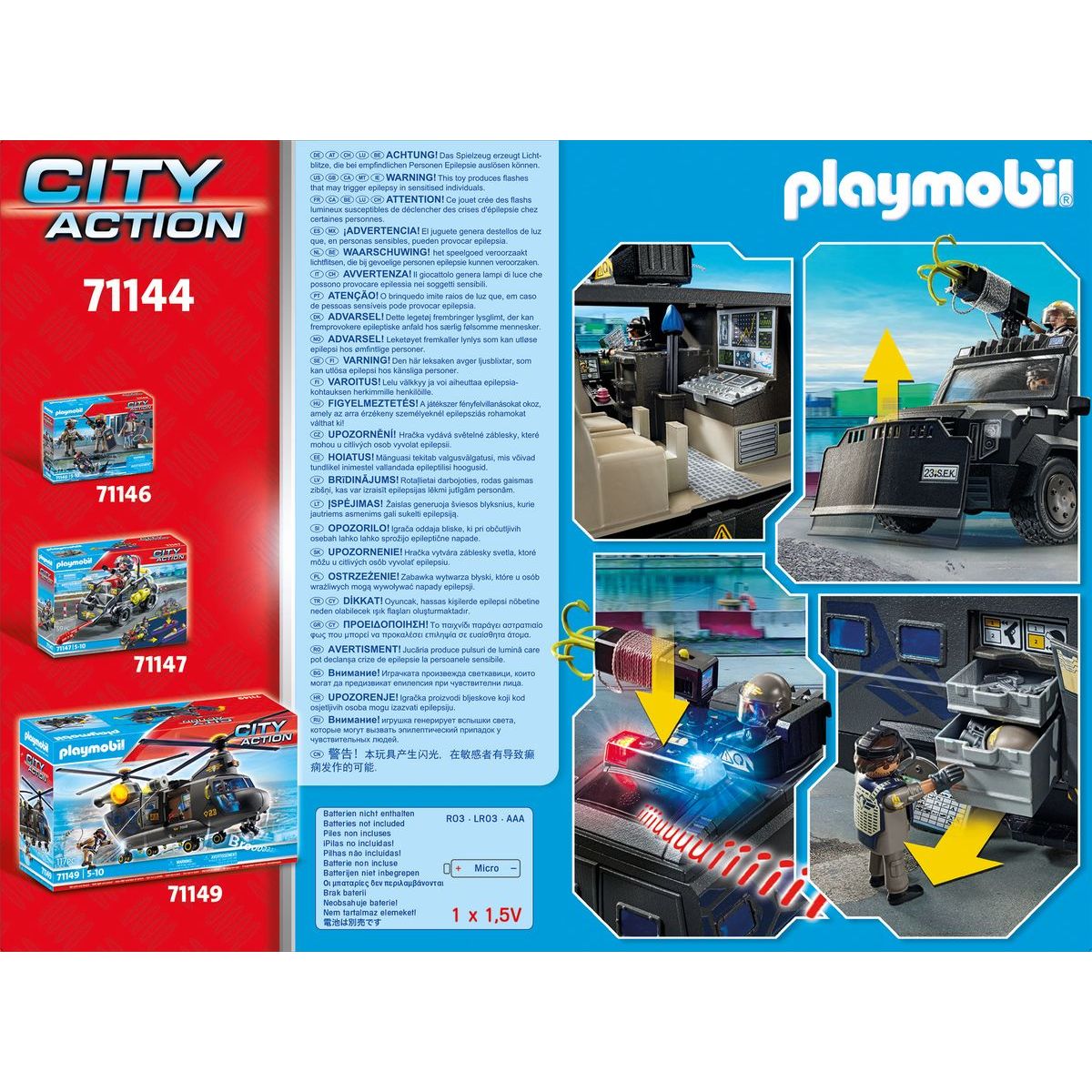 PLAYMOBIL® 71144 Terénní vozidlo speciální jednotky