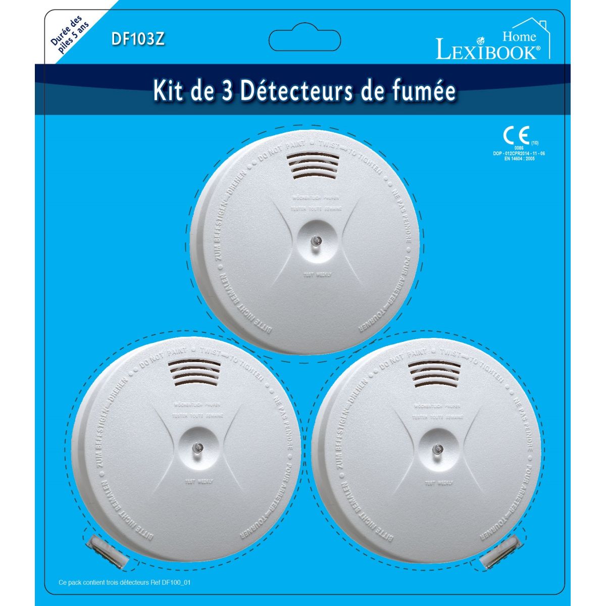 Lexibook Detektor kouře s bateriemi 3x