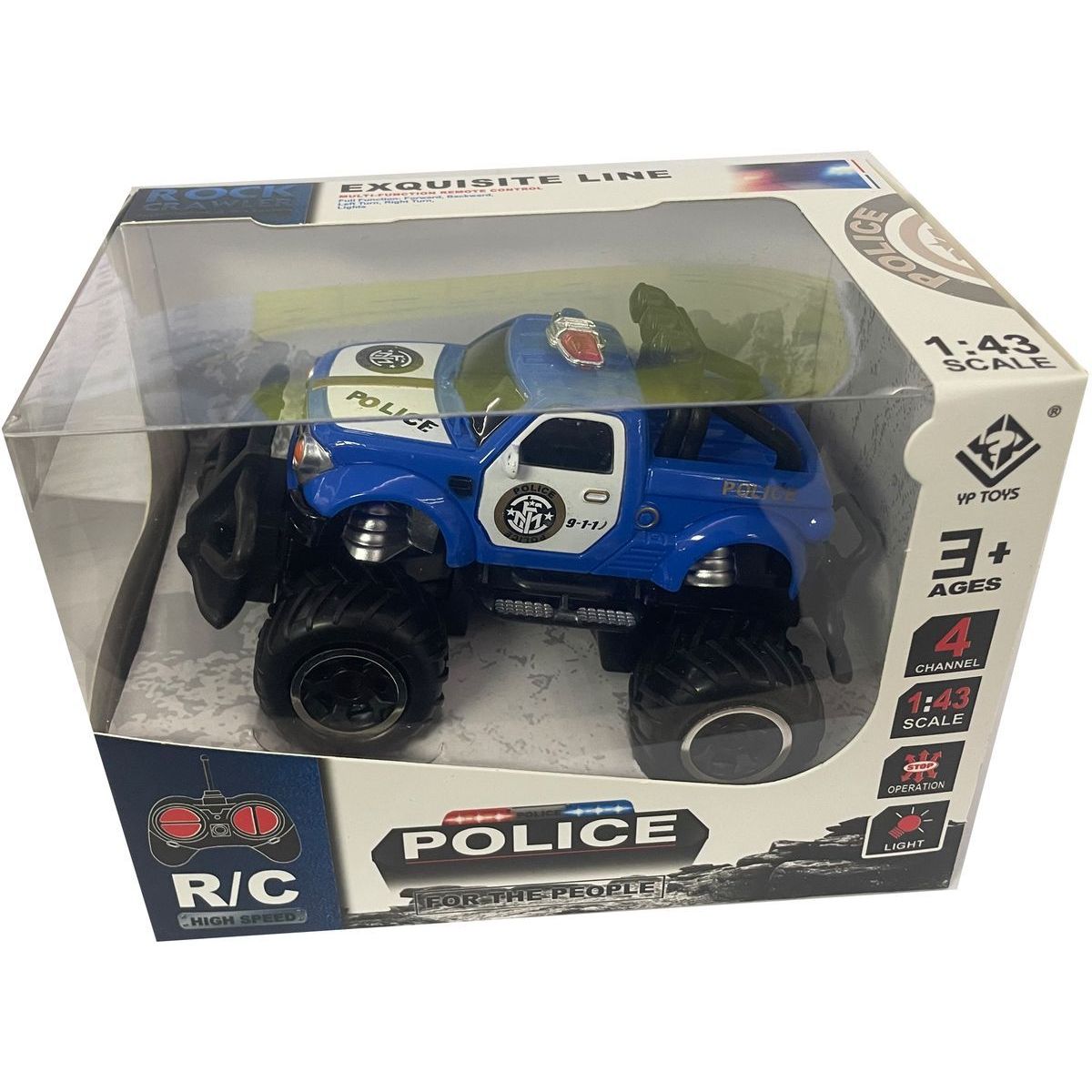Alltoys RC policejní auto 1 : 43 (6146) modré