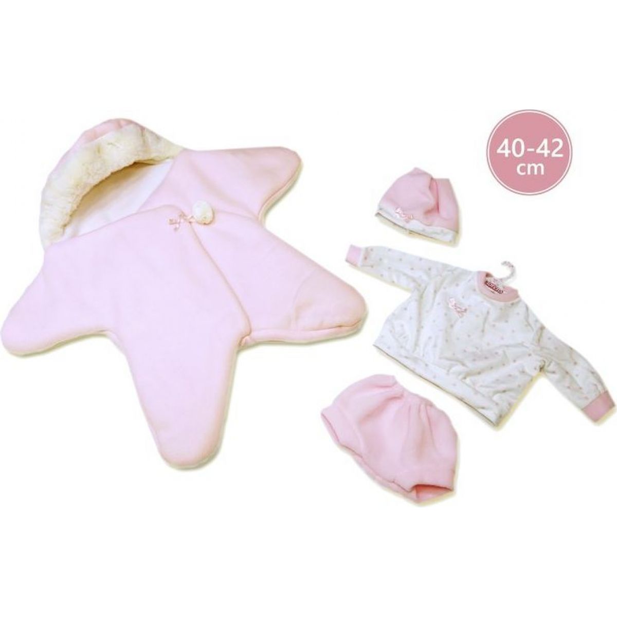Llorens M740-38 obleček pro panenku miminko New born velikosti 40-42 cm