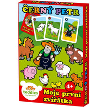 Teddies Černý Petr Moje první zvířátka - červené se zvířátky