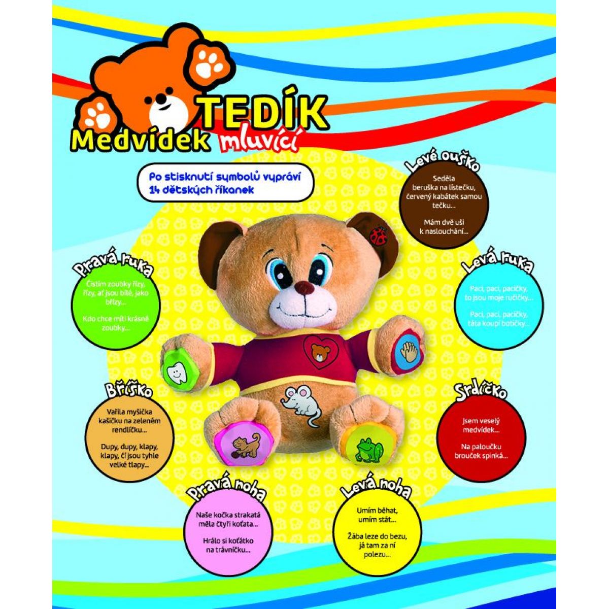 Teddies Medvěd Tedík mluvící
