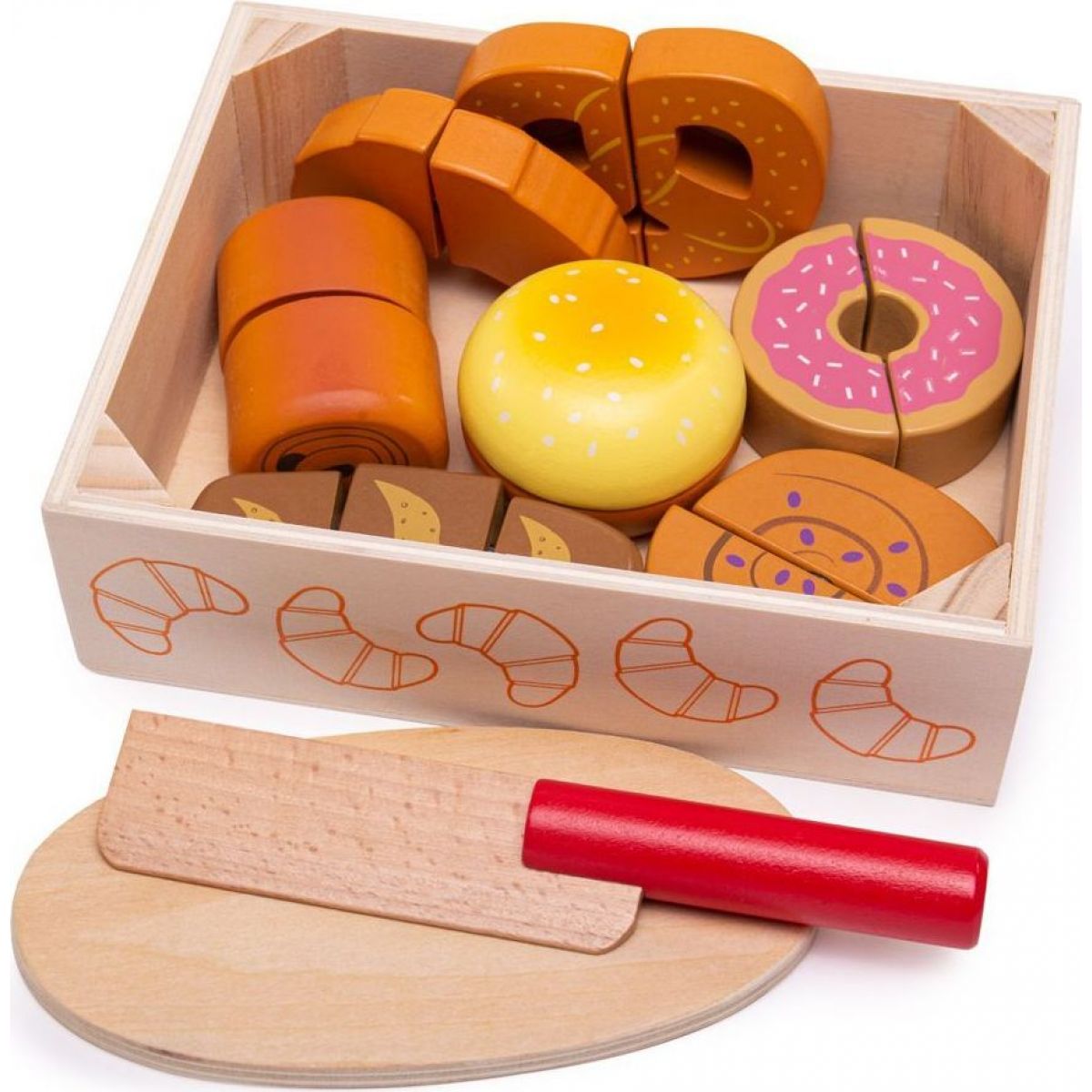 Bigjigs Toys Krájecí pečiva v krabičce