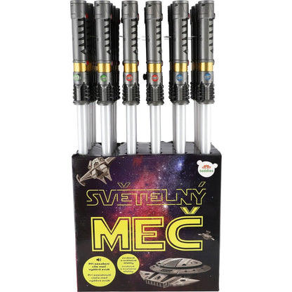 Meč světelný vesmírný 73 cm se světlem se zvukem červený