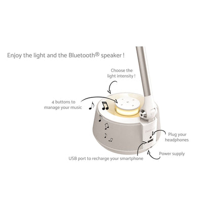 Lexibook Stolní lampa LED s bluetooth reproduktorem