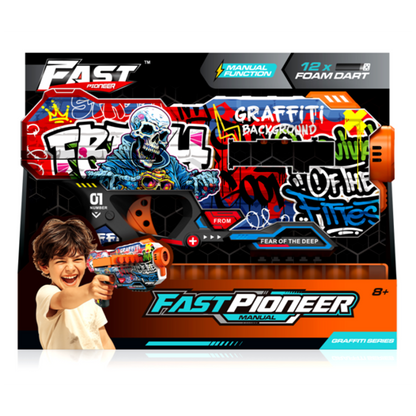 Alltoys Fast pioneer blaster manuální BH151 + 12 ks nábojů