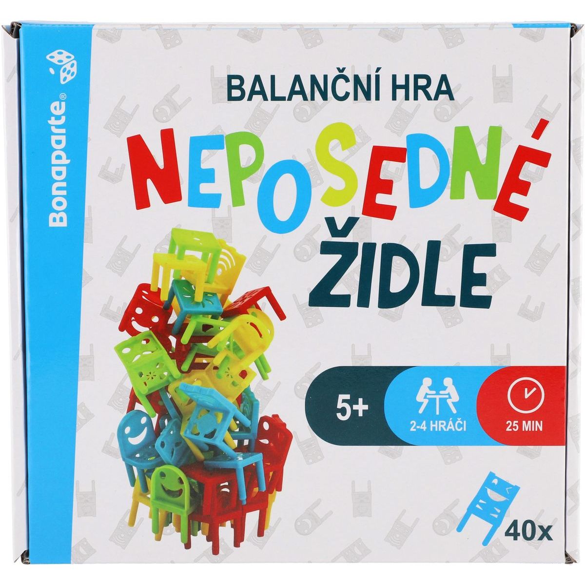 Bonaparte Neposedné židle 40 ks balanční společenská hra