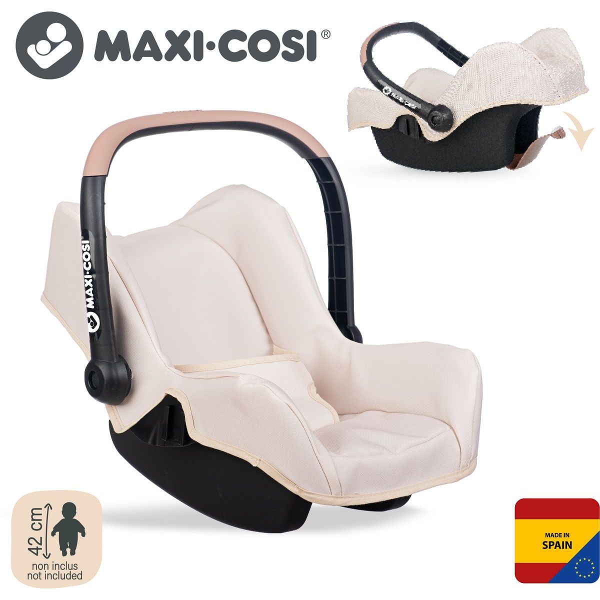 Smoby Autosedačka Maxi-Cosi pro panenky béžová