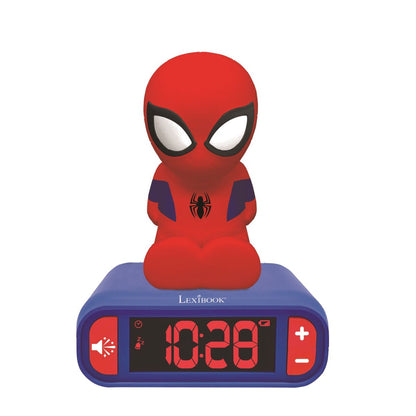 Lexibook Budík Spiderman se svítící figurkou