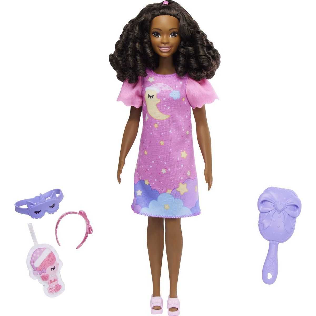 Mattel Moje první Barbie panenka Den a noc růžová 34 cm