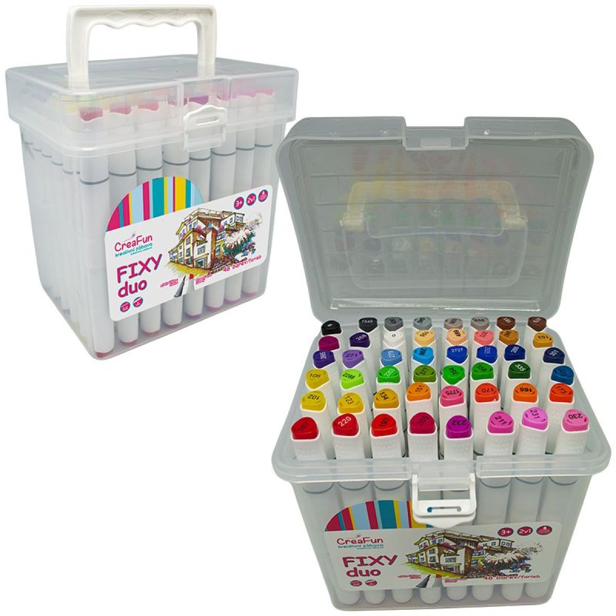 Sparkys CreaFun - Fixy DUO 48 barev