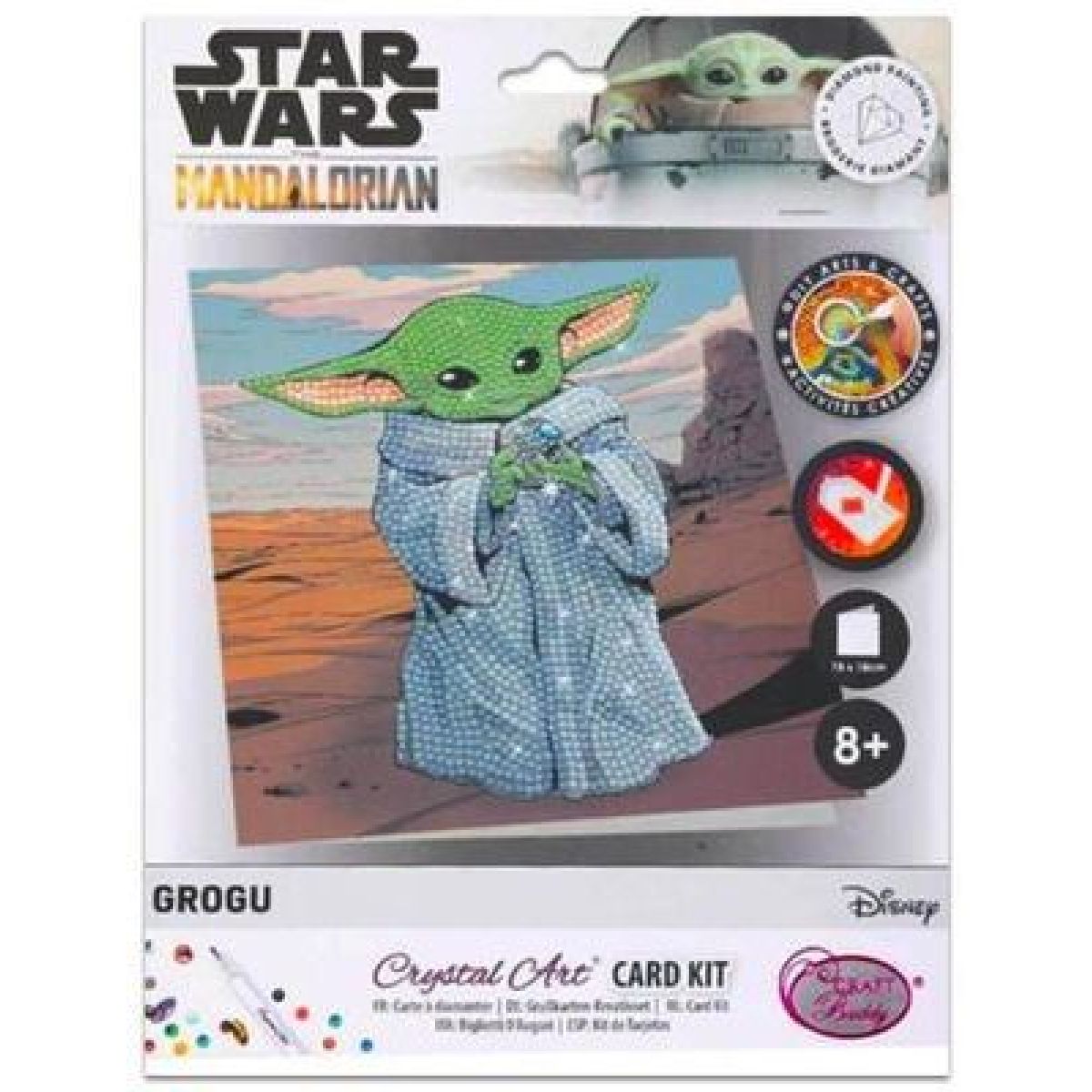 Craft Buddy Crystal Art Pohlednice Baby Yoda