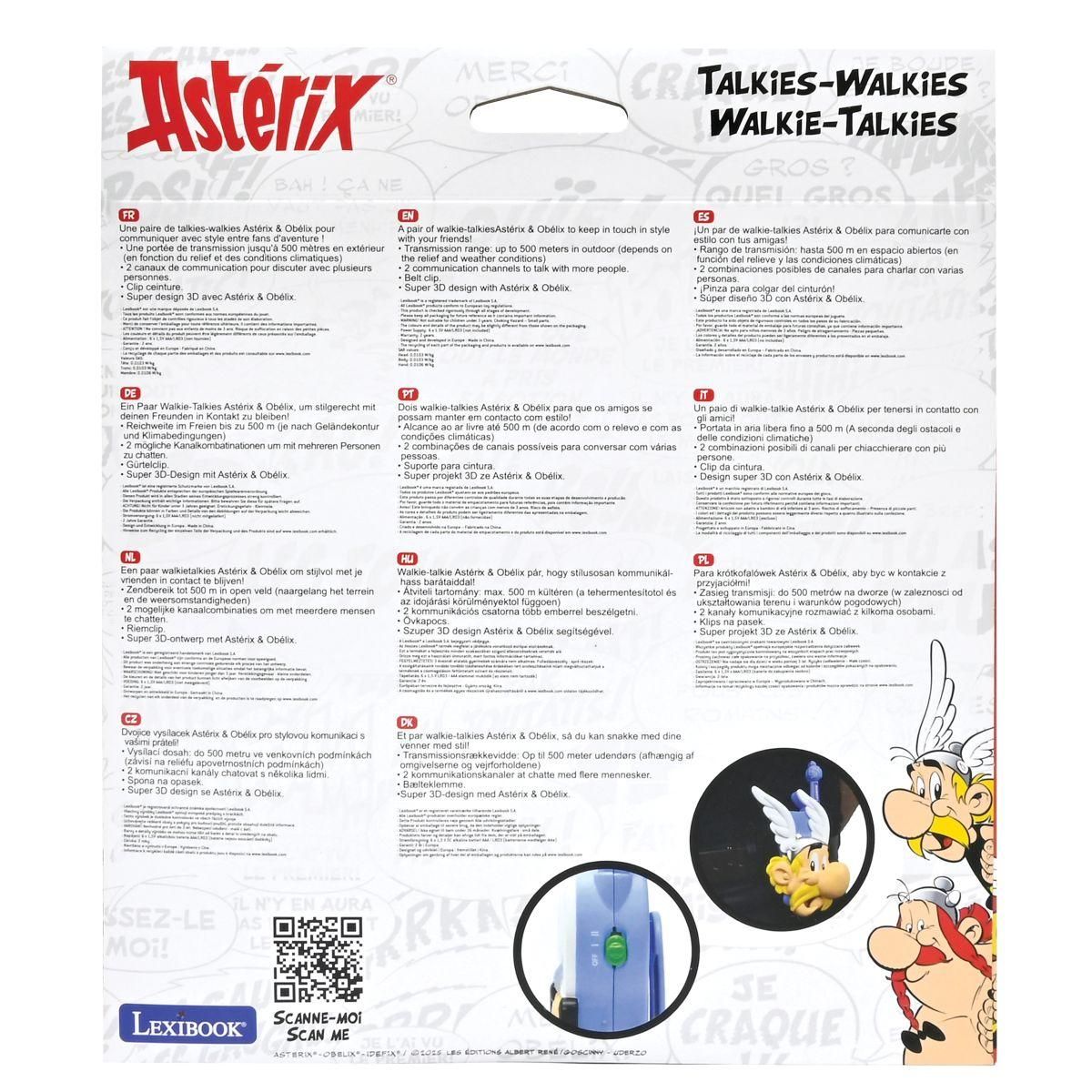 Lexibook 3D vysílačky Asterix s dosahem 500 m