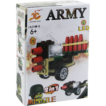 Stavebnice Armáda s LED kostkou 2v1 - Missile
