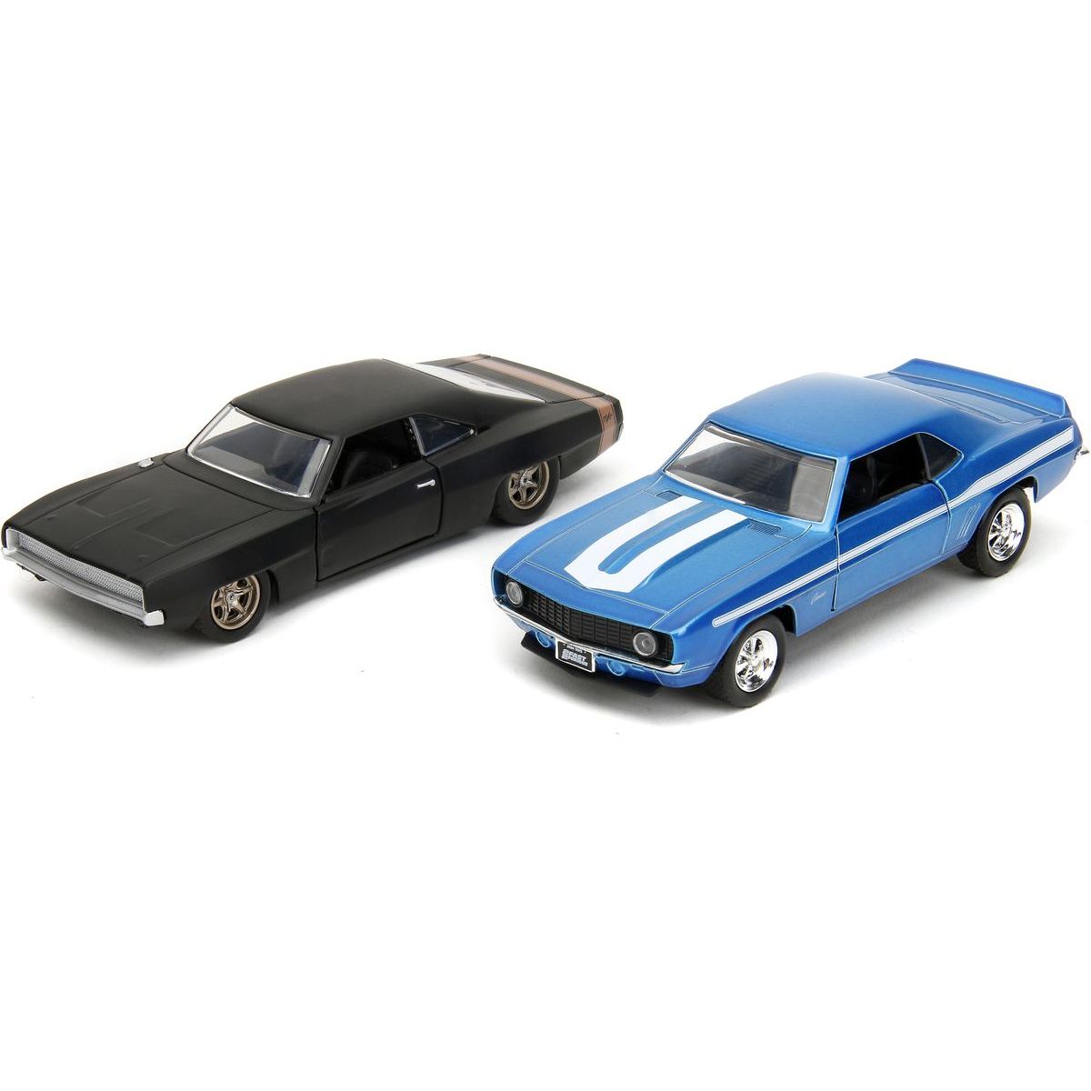 Jada Rychle a zběsile Twin Pack Chevrolet Camaro 1969 a Dodge Charge Wide Body 1968, 1:32 Wave