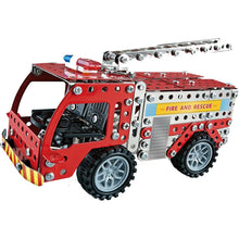 Alltoys Kovová stavebnice hasičské auto 292 dílků