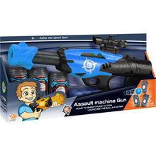 Alltoys Pistole na pěnové míčky 42 cm modrá