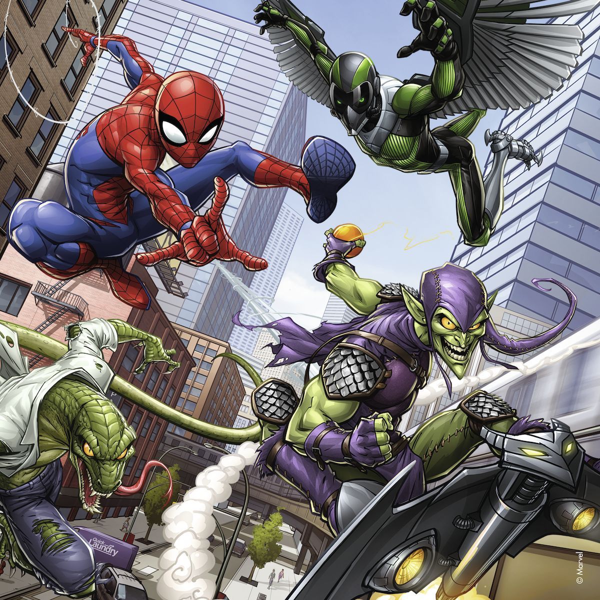 Ravensburger Puzzle Spiderman v akci 3 x 49 dílků