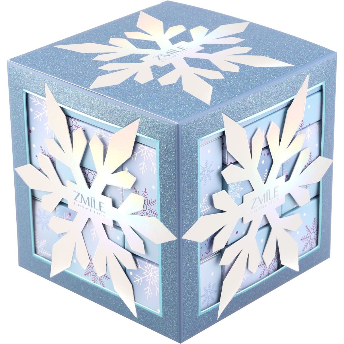 Adventní kosmetický kalendář Snowflake Puzzle - ledově bílá