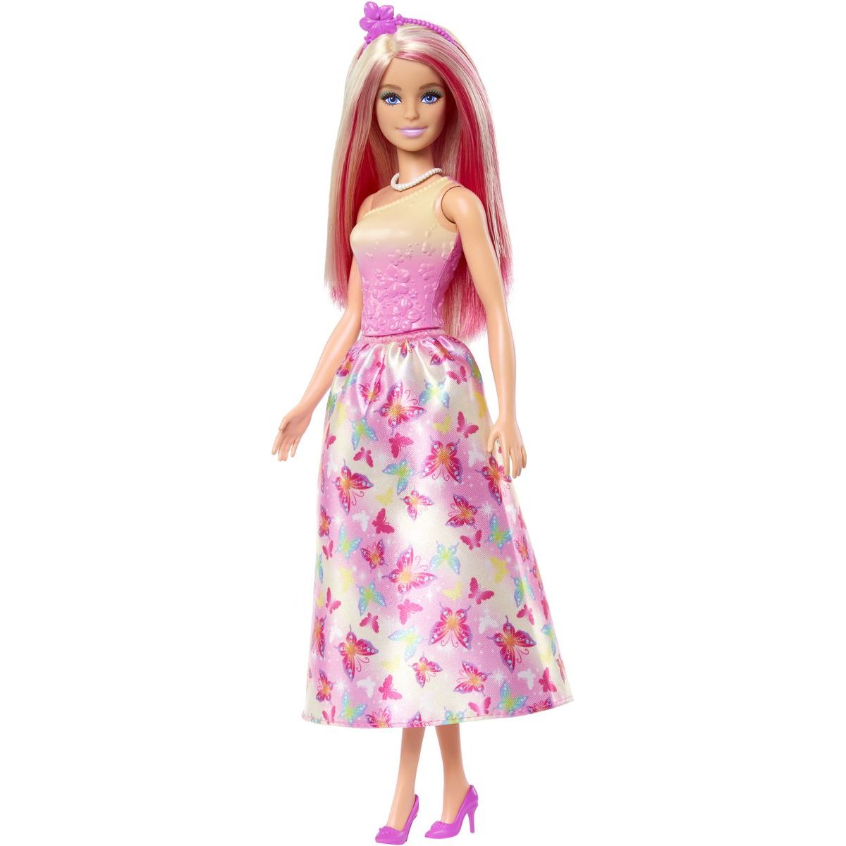 Mattel Barbie pohádková princezna růžová
