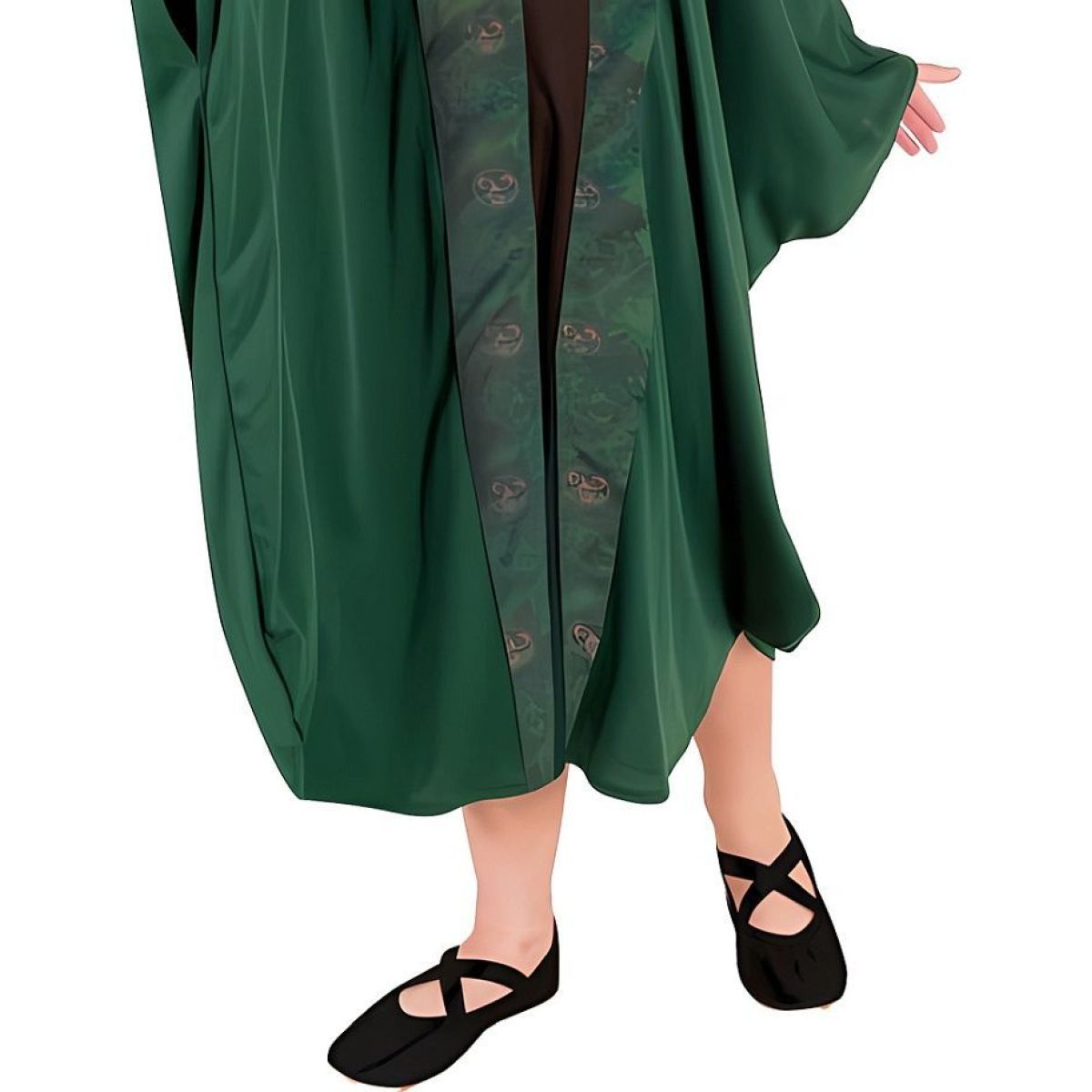 Kostým Kouzelník-Kouzelnice zelený 130-140 cm
