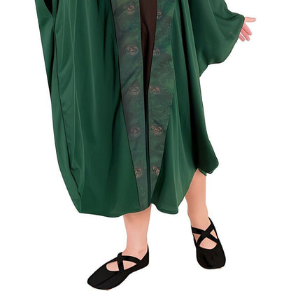 Kostým Kouzelník-Kouzelnice zelený 130-140 cm
