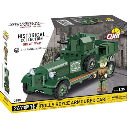 Cobi 2988 I. světová válka Rolls Royce obrněné vozidlo 267 dílků