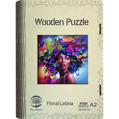 Epee Wooden puzzle Floral Latina A2