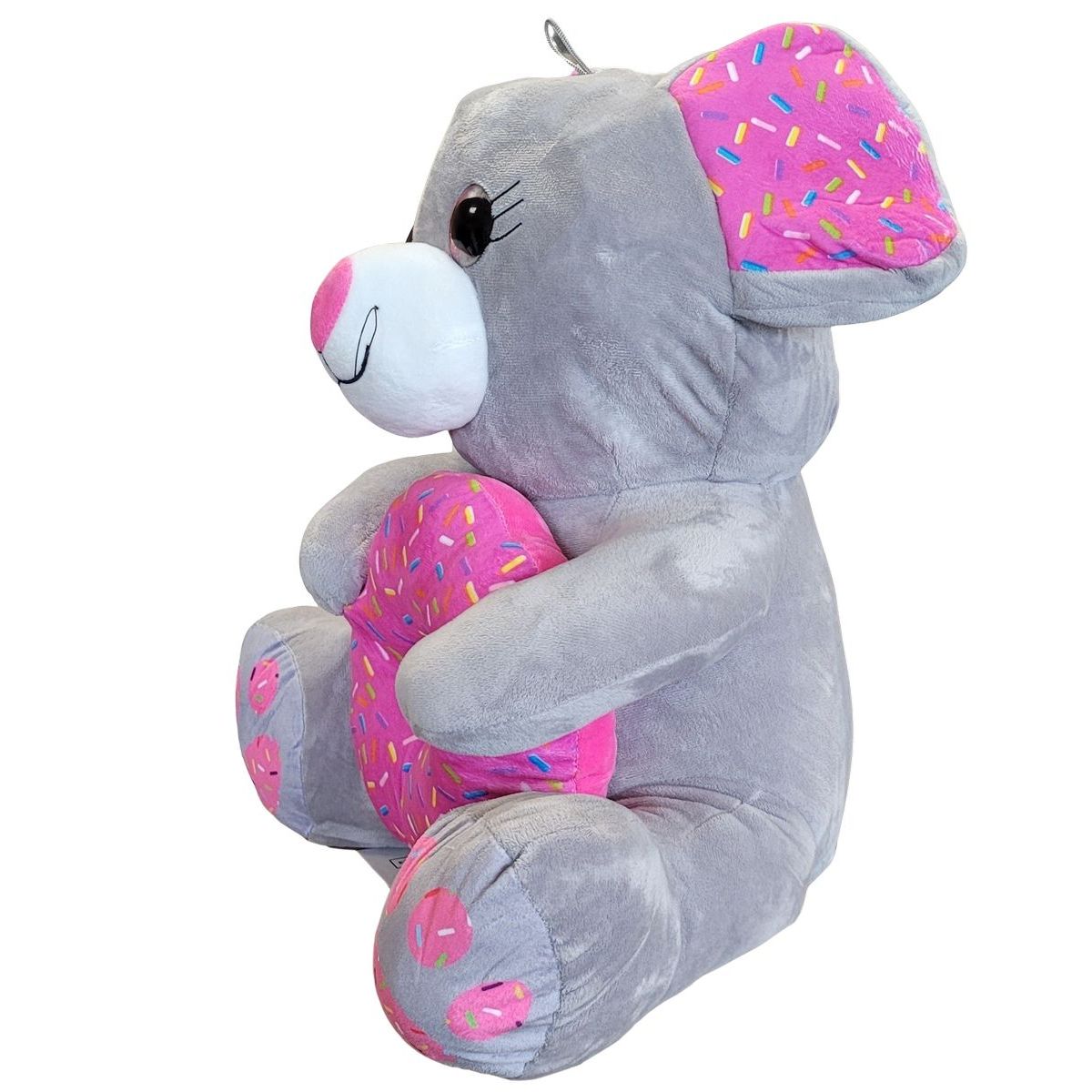Sparkys PLYŠÁKOV - Šedá myška s donutem 45 cm