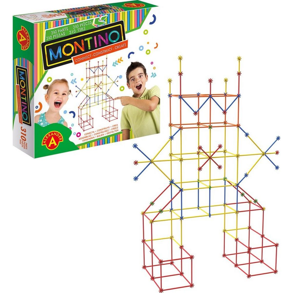 PEXI Montino 310 stavebnice 3D trubičky