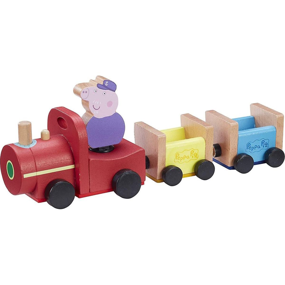 Peppa Pig dřevěný vláček a figurka Dědeček