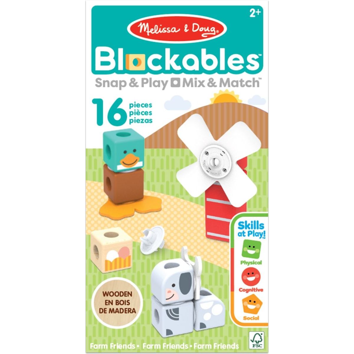 Melissa & Doug blockables stavebnice farma