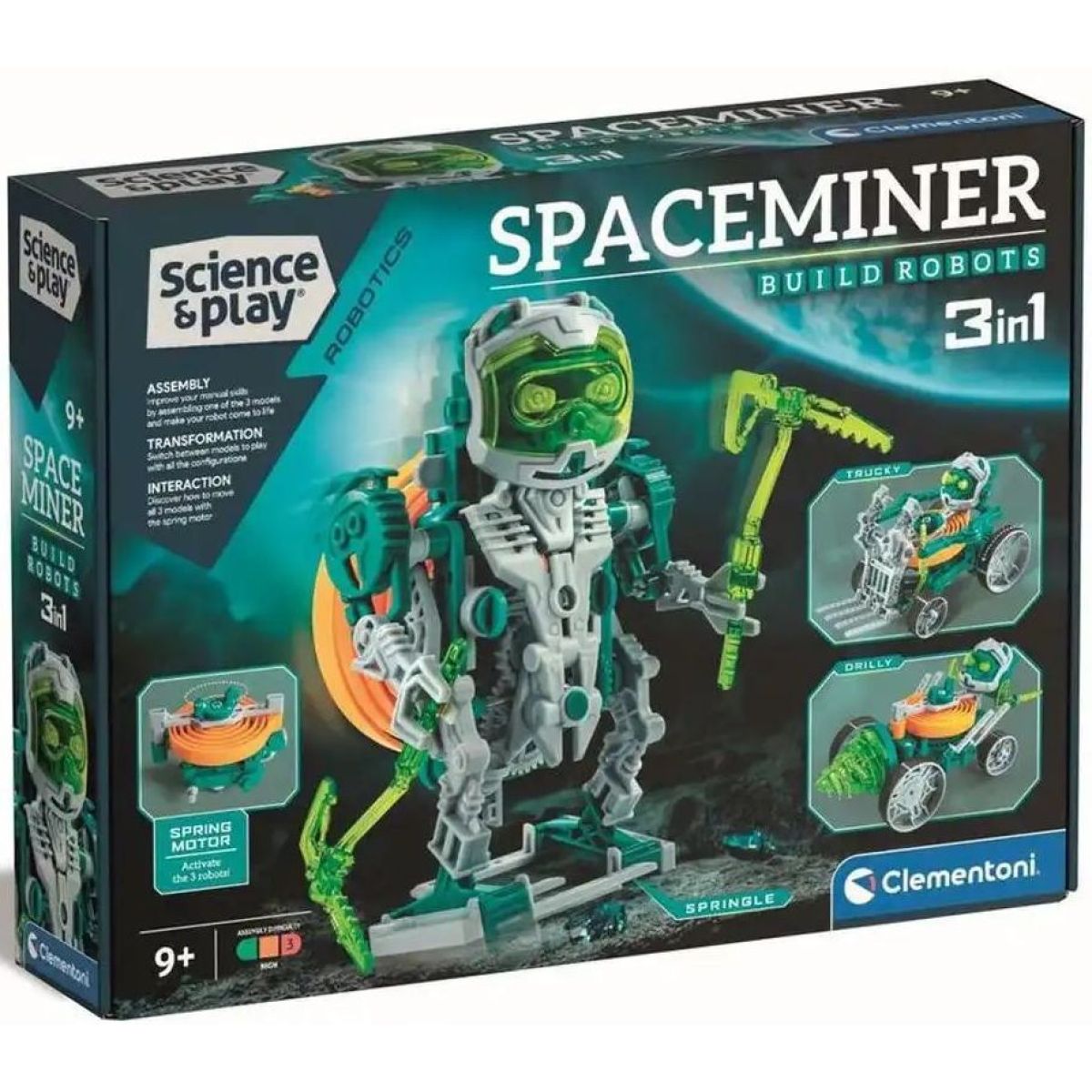 Clementoni Robotická stavebnice Clementoni Space Miner 3 v 1