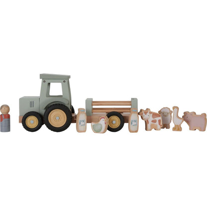 Little Dutch Traktor s přívěsem dřevěný Farma