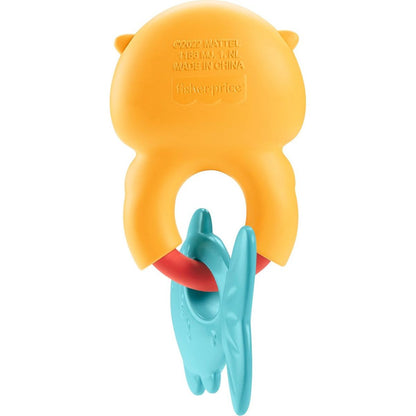 Fisher-Price zvířecí chrastítka 13 cm medvídek s rybkou