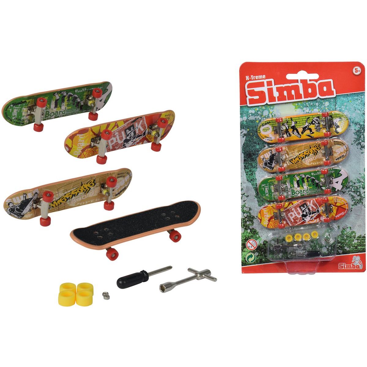 Simba Prstový skateboard set 4 ks