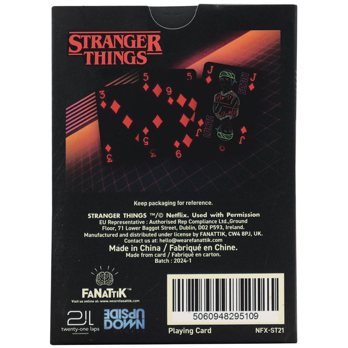 Fanatik Stranger Things Hrací karty