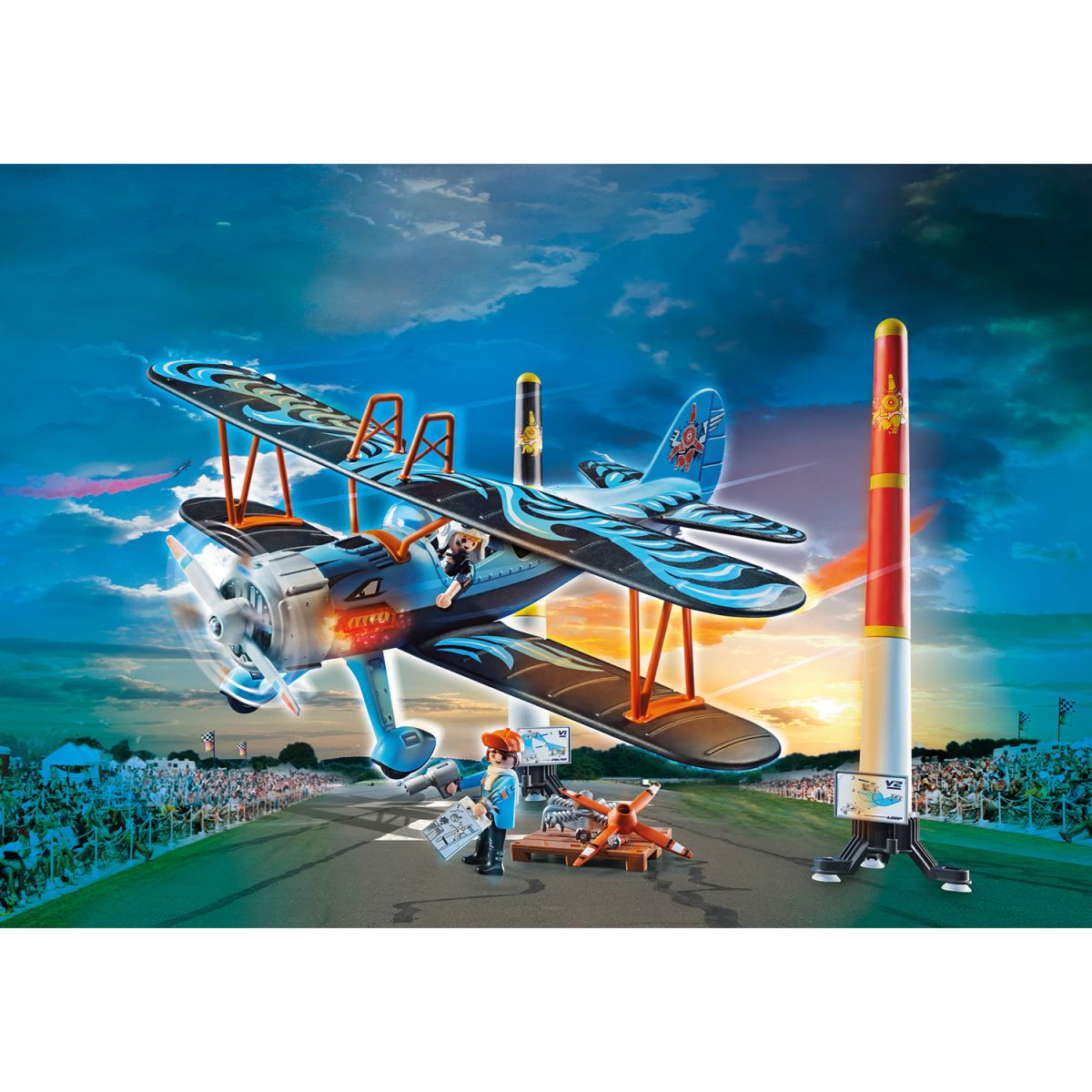 PLAYMOBIL® 70831 Air Stuntshow Dvouplošník Fénix